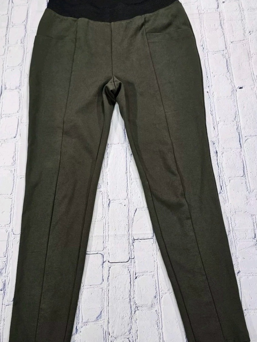 Banana Republic Green Elastic Leggings